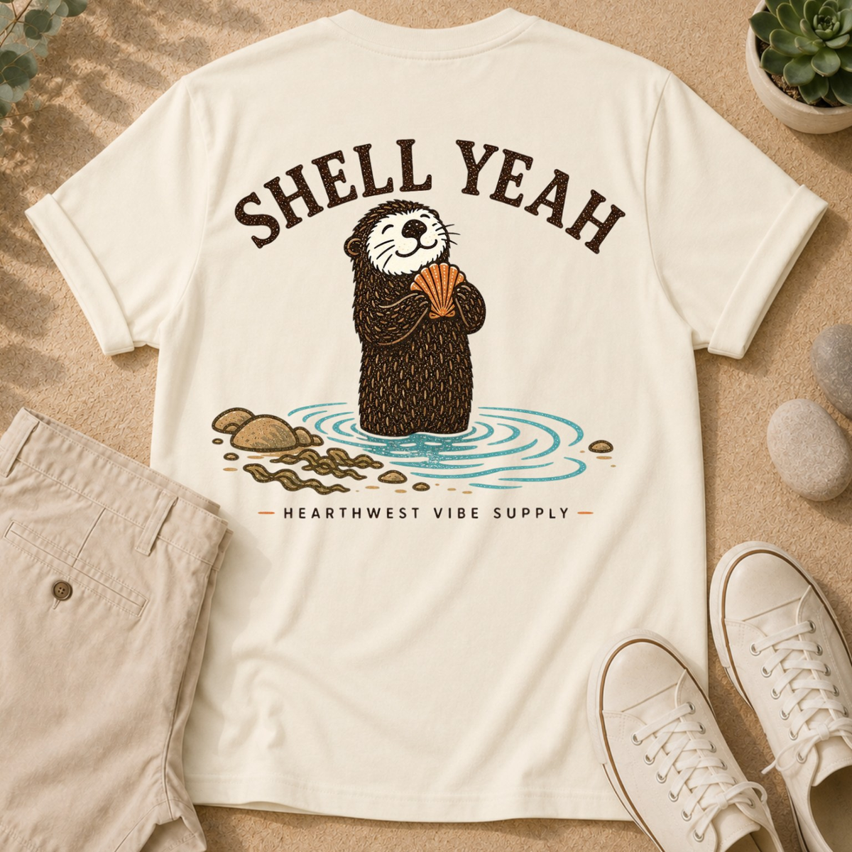 Otter "Shell Yeah" Graphic T-Shirt