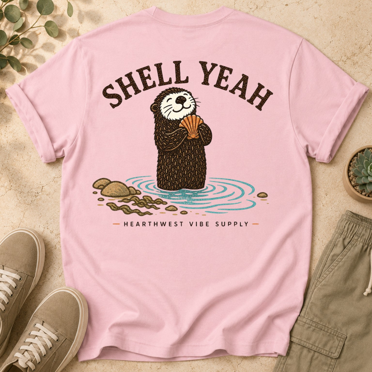 Otter "Shell Yeah" Graphic T-Shirt