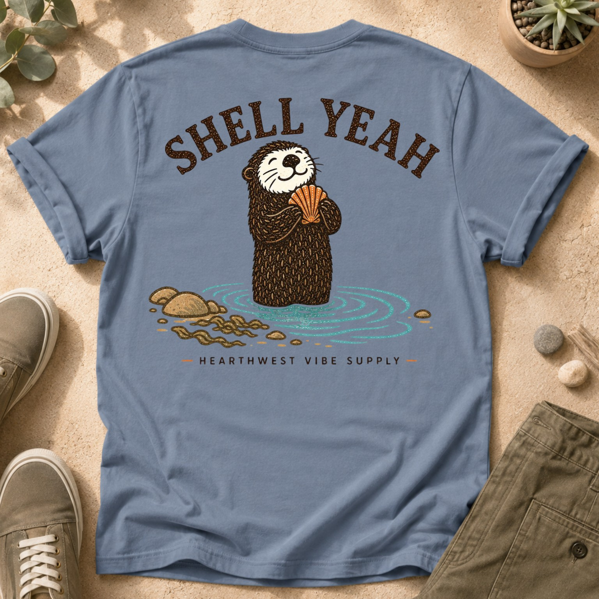 Otter "Shell Yeah" Graphic T-Shirt