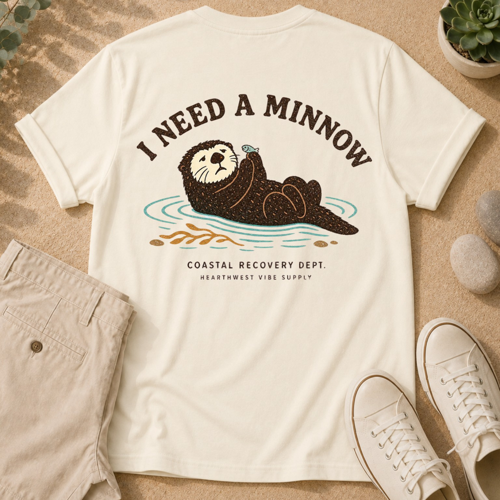 Otter 'I Need a Minnow' Graphic T-Shirt