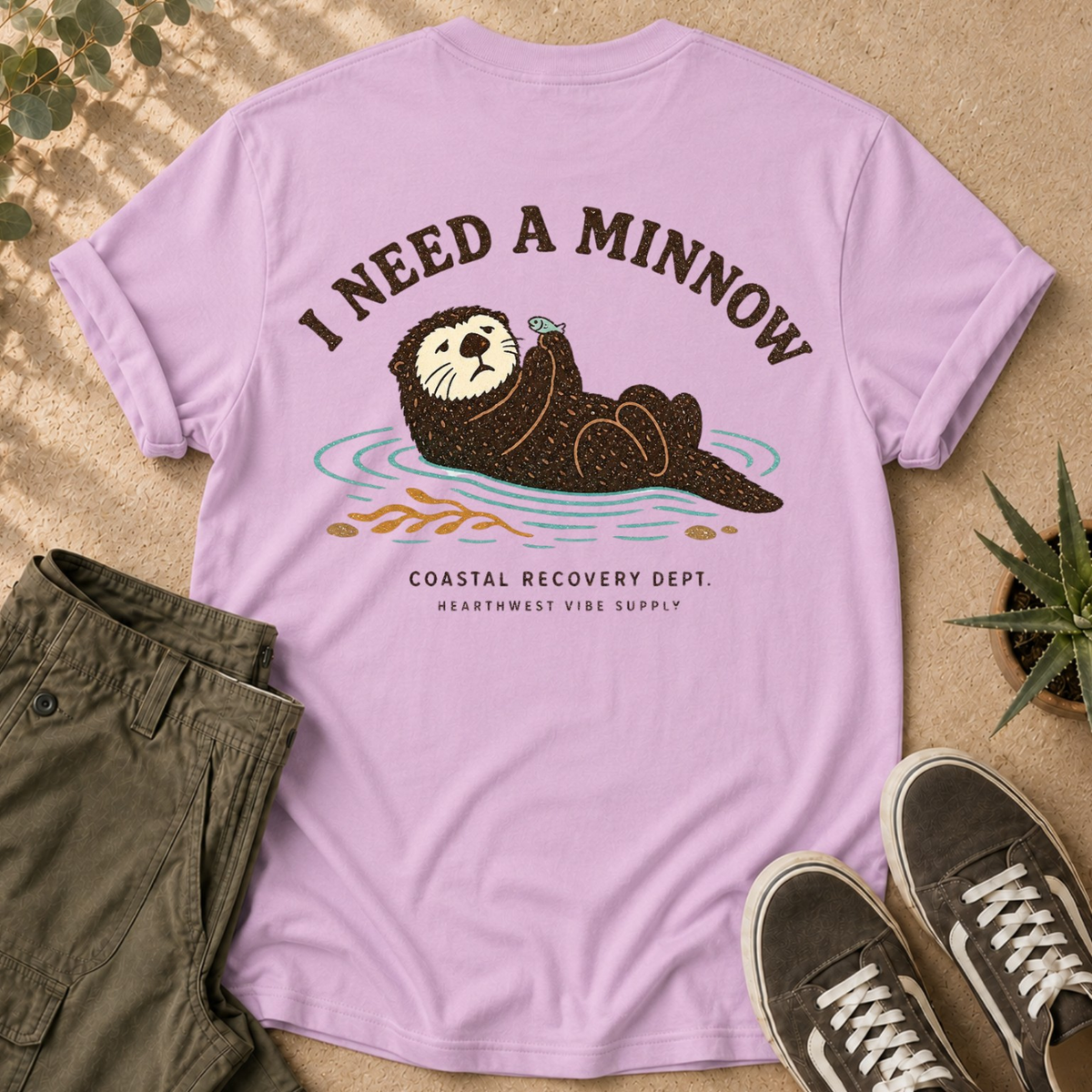 Otter 'I Need a Minnow' Graphic T-Shirt