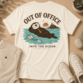 Otter "Out of Office" T-Shirt — Relaxing Ocean Escape Tee