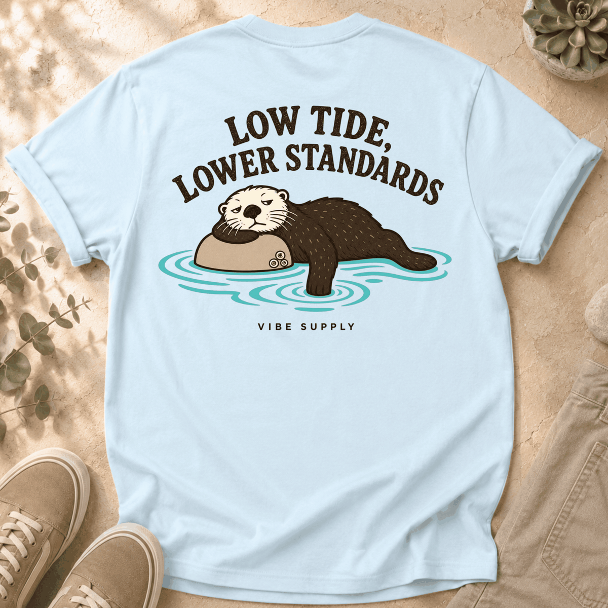 Otter "Low Tide, Lower Standards" T-Shirt