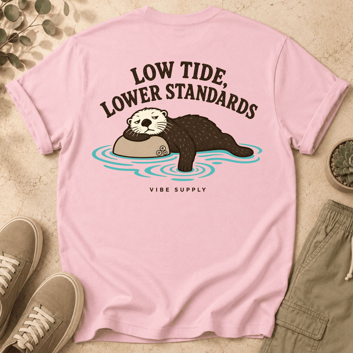 Otter "Low Tide, Lower Standards" T-Shirt