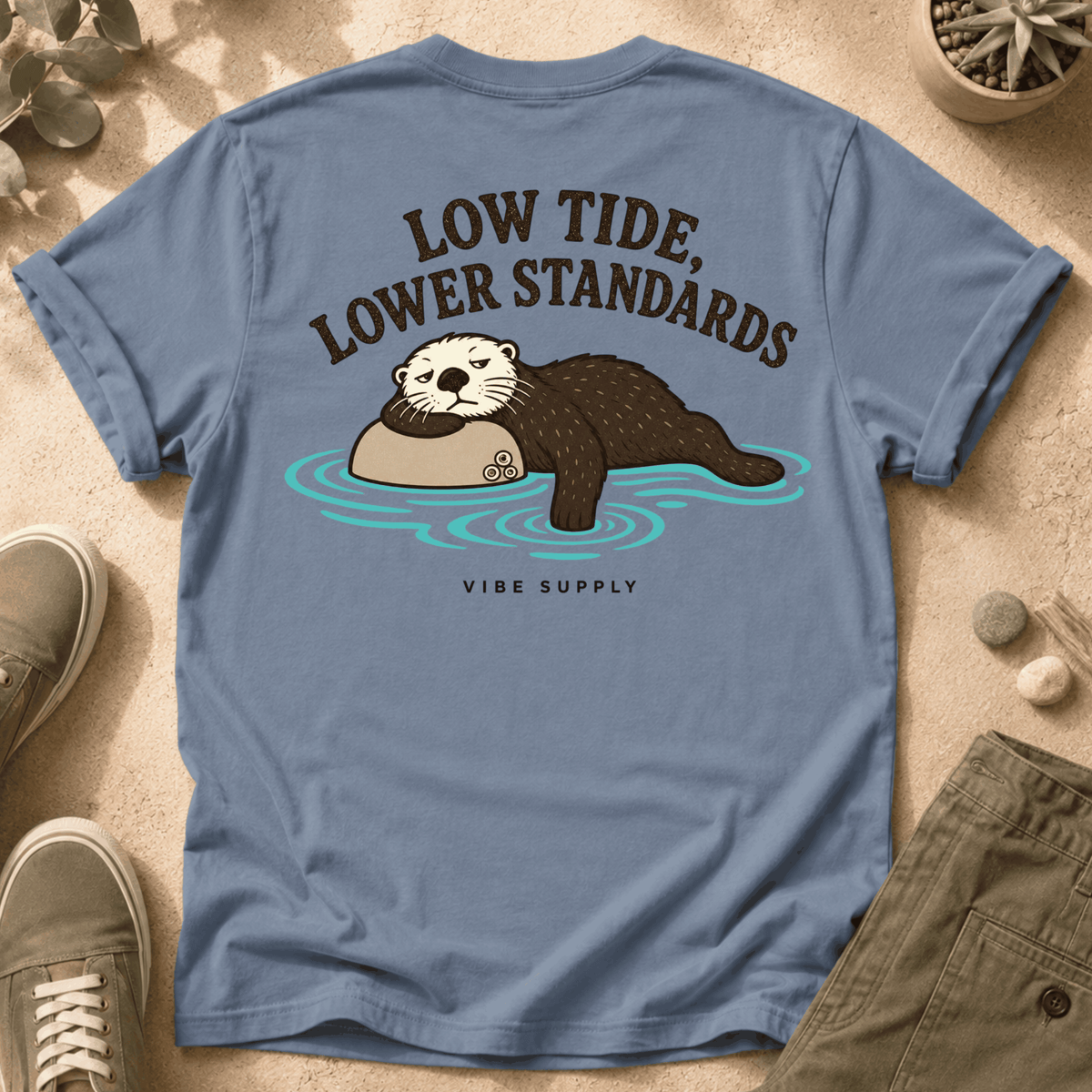 Otter "Low Tide, Lower Standards" T-Shirt