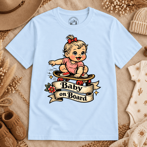 Baby On Board T-Shirt — Retro Cute Baby Graphic Tee