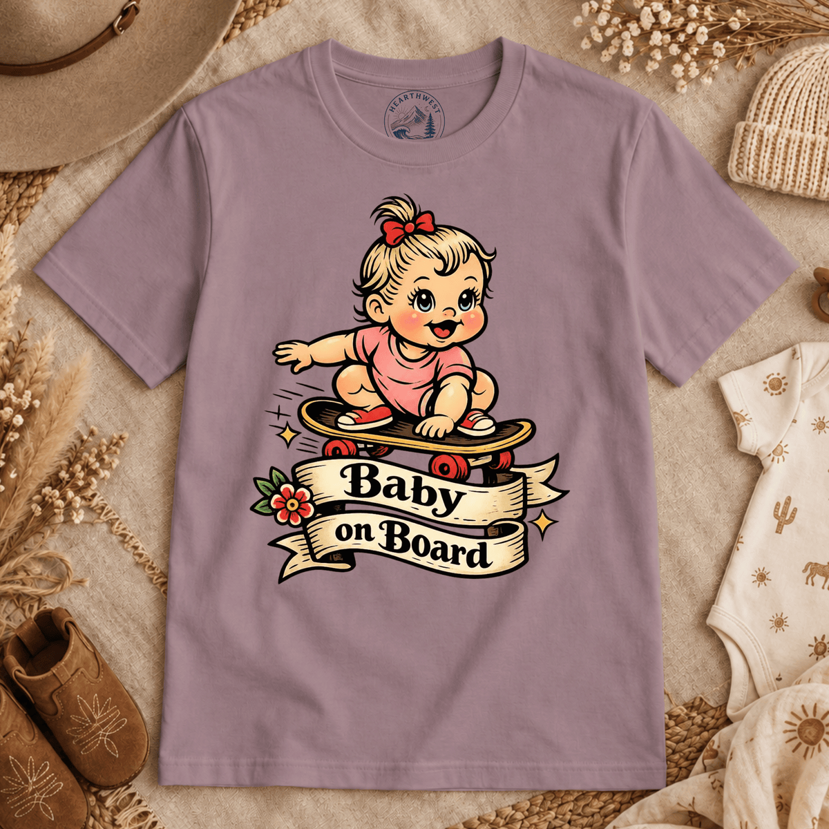 Baby On Board T-Shirt — Retro Cute Baby Graphic Tee