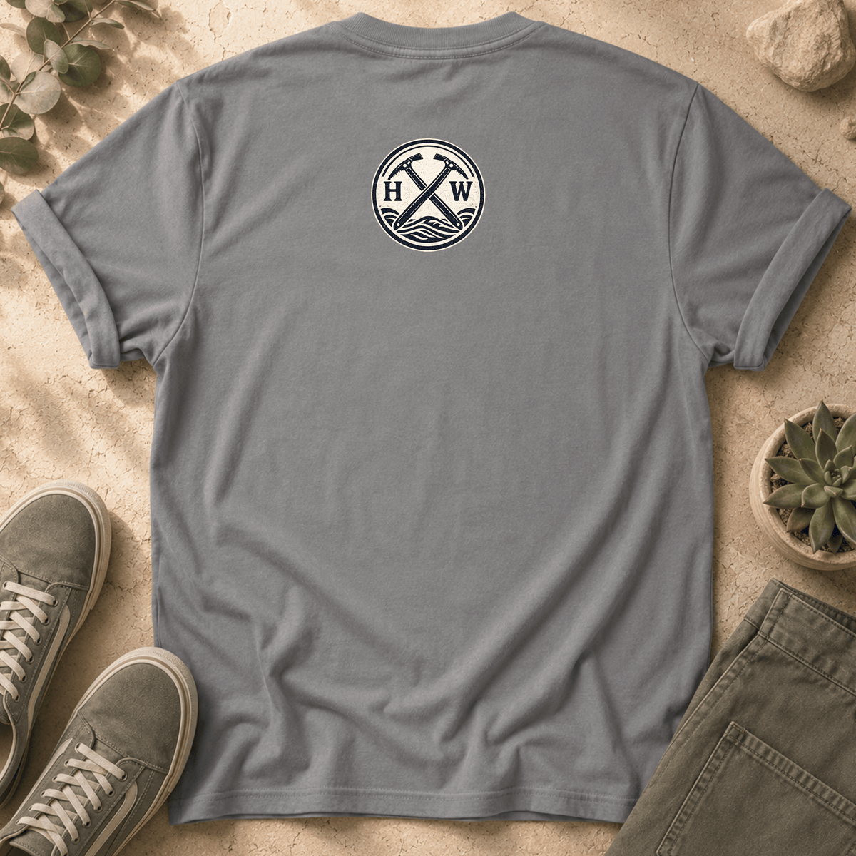 Mountain Graphic T-Shirt — "challenge accepted." Adventure Tee