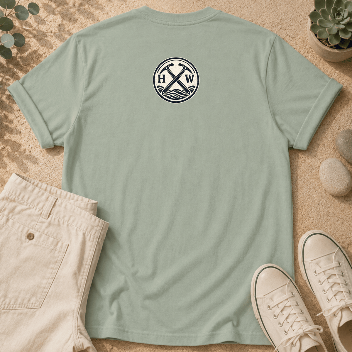 Mountain Graphic T-Shirt — "challenge accepted." Adventure Tee