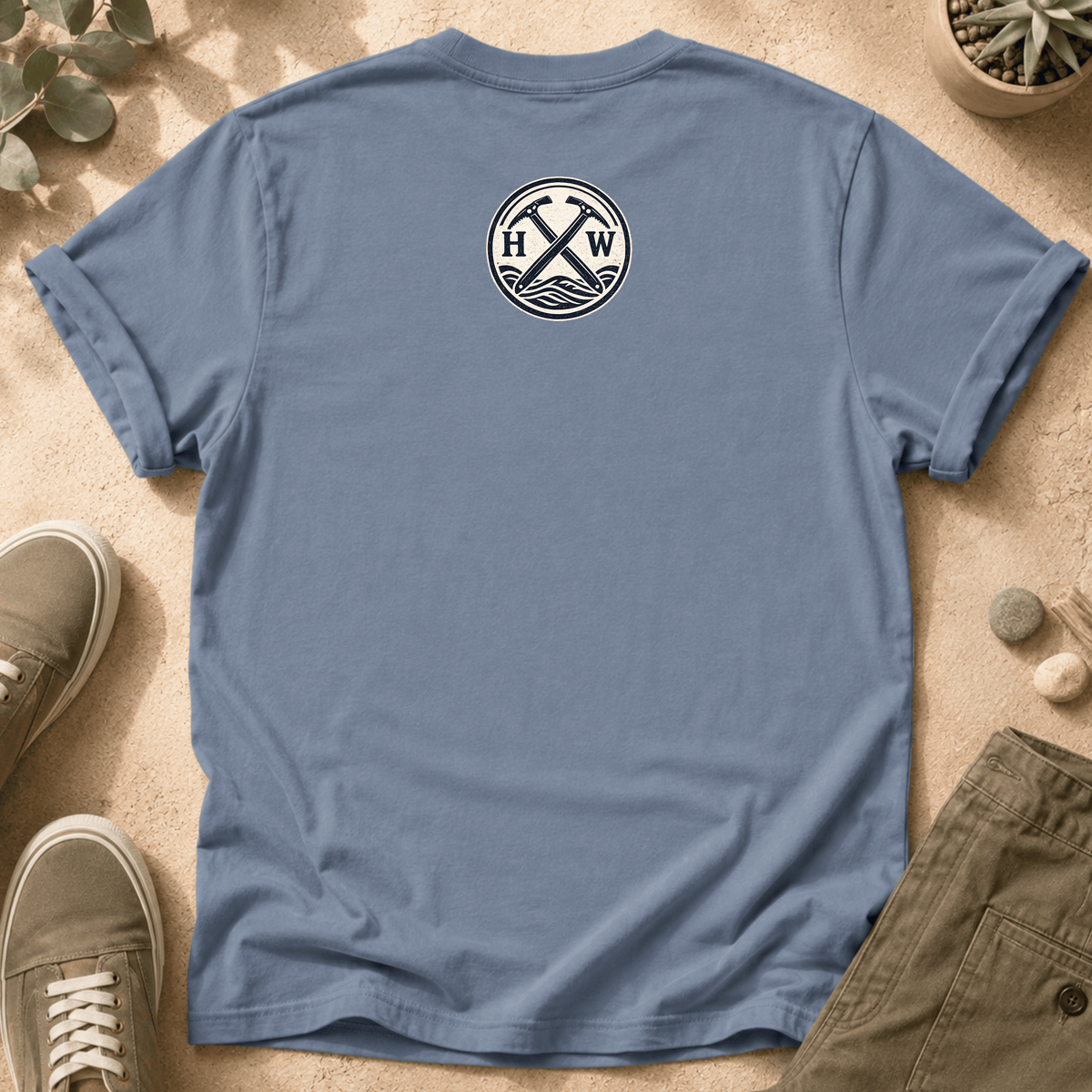 Mountain Graphic T-Shirt — "challenge accepted." Adventure Tee