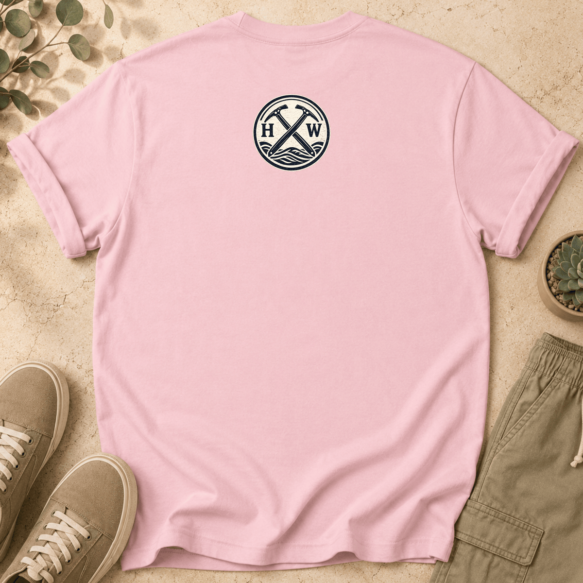 Mountain Graphic T-Shirt — "challenge accepted." Adventure Tee