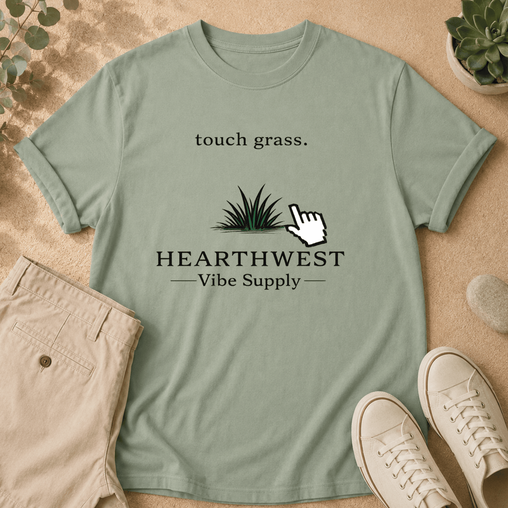 Touch Grass T-Shirt — Hearthwest Vibe Supply Graphic Tee