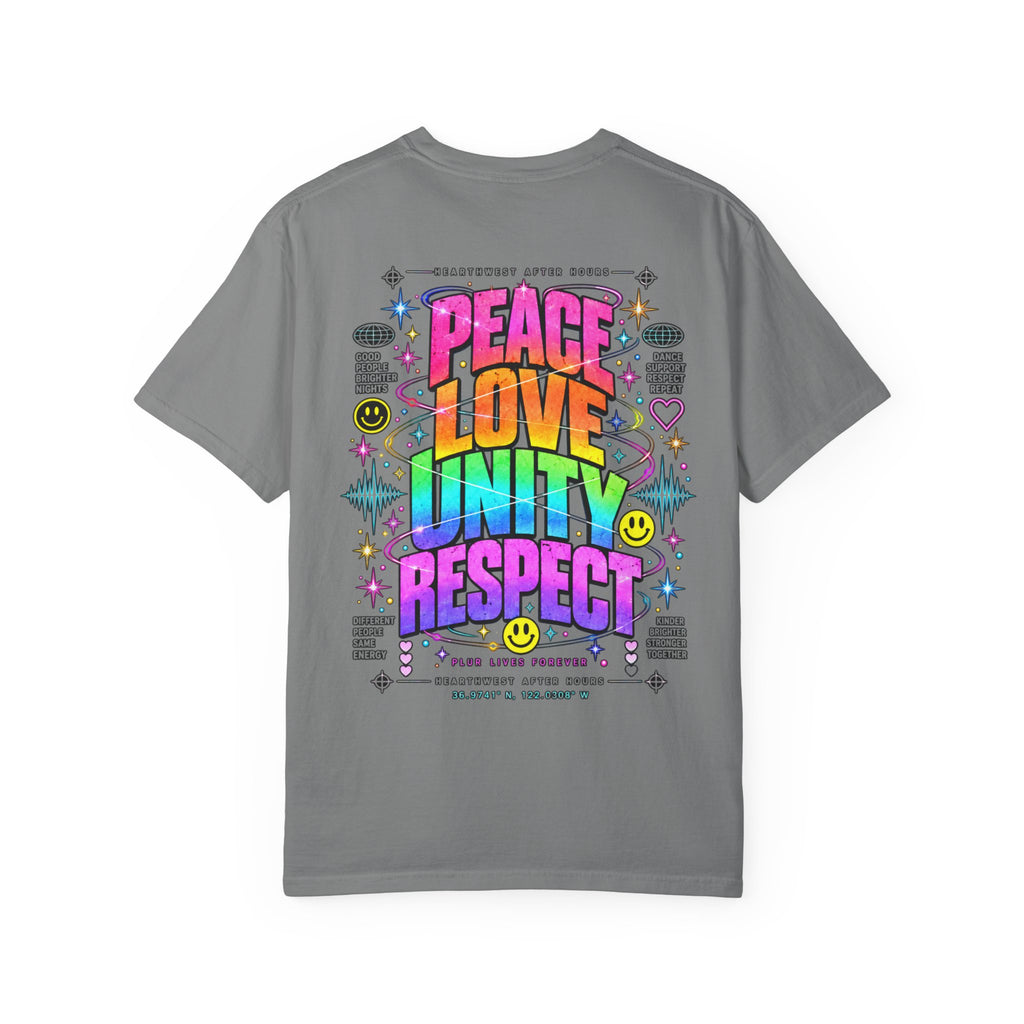 Peace Love Unity Respect Shirt | PLUR Rave T-Shirt