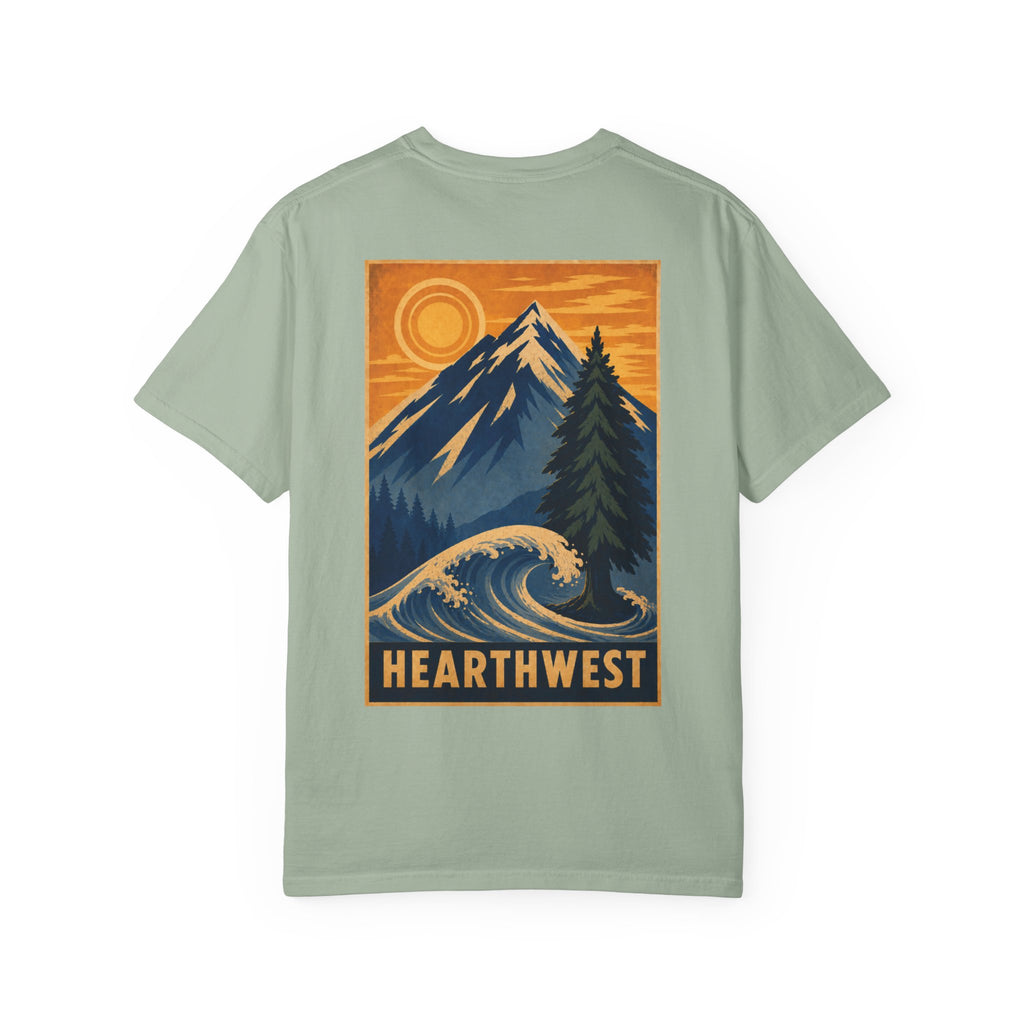 Adventure Graphic T-Shirt — Hearthwest Mountain & Wave Tee