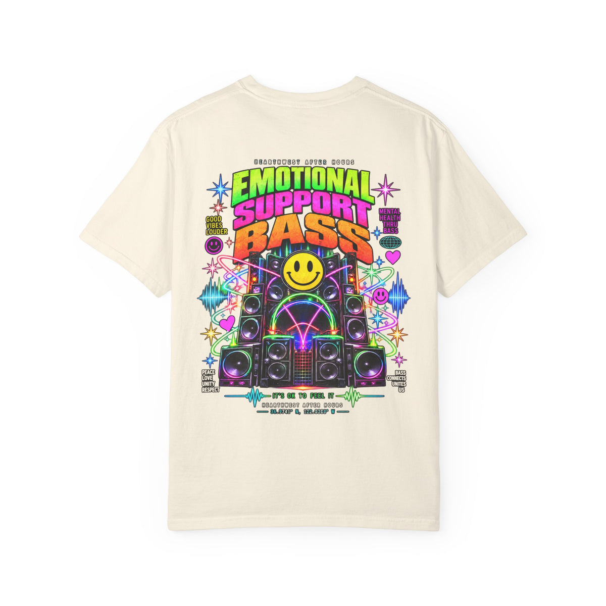 Emotional Support Bass Shirt | Funny EDM Rave Tee