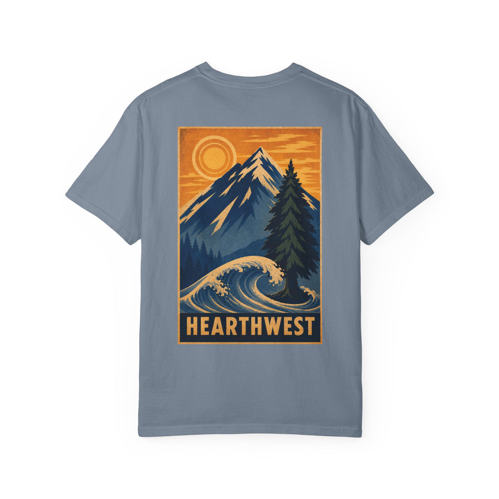 Adventure Graphic T-Shirt — Hearthwest Mountain & Wave Tee