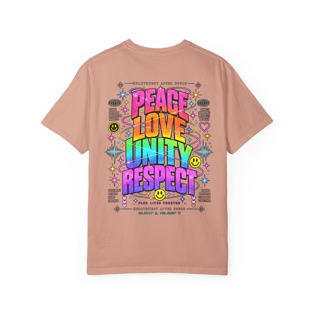 Peace Love Unity Respect Shirt | PLUR Rave T-Shirt