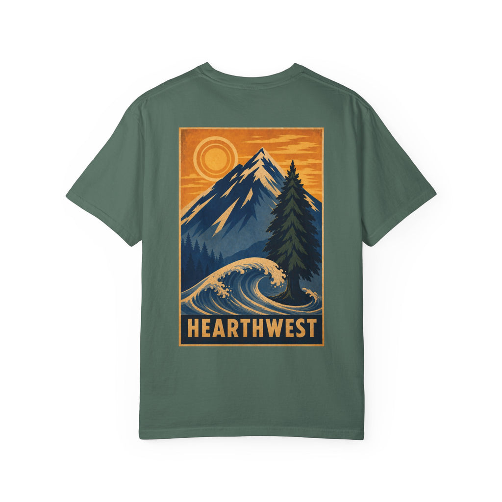 Adventure Graphic T-Shirt — Hearthwest Mountain & Wave Tee