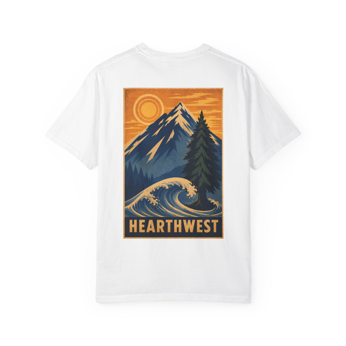 Adventure Graphic T-Shirt — Hearthwest Mountain & Wave Tee