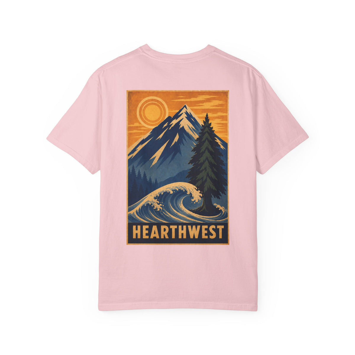 Adventure Graphic T-Shirt — Hearthwest Mountain & Wave Tee