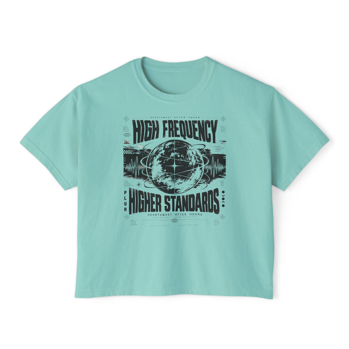 High Frequency Higher Standards | Women's Rave Crop Tee