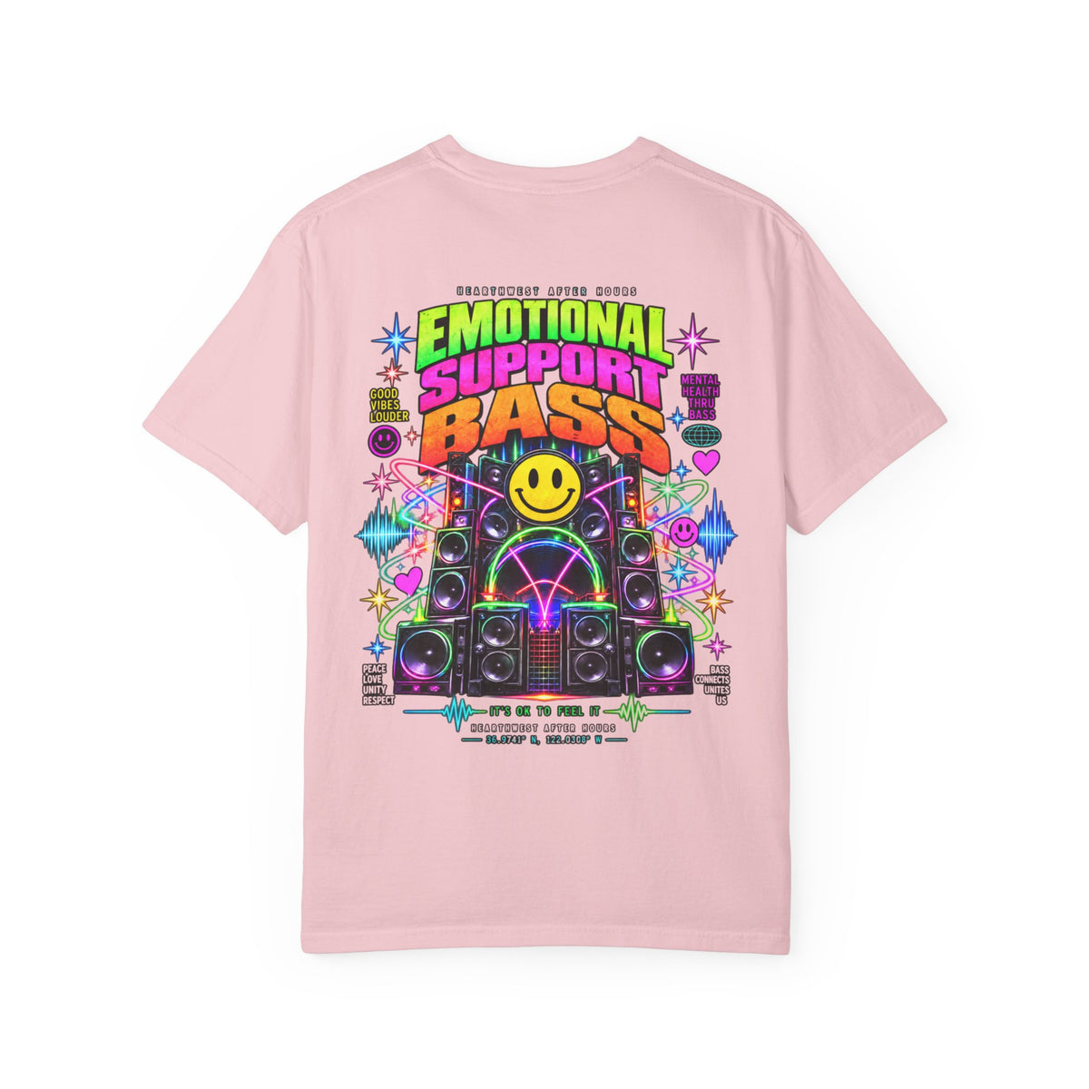 Emotional Support Bass Shirt | Funny EDM Rave Tee