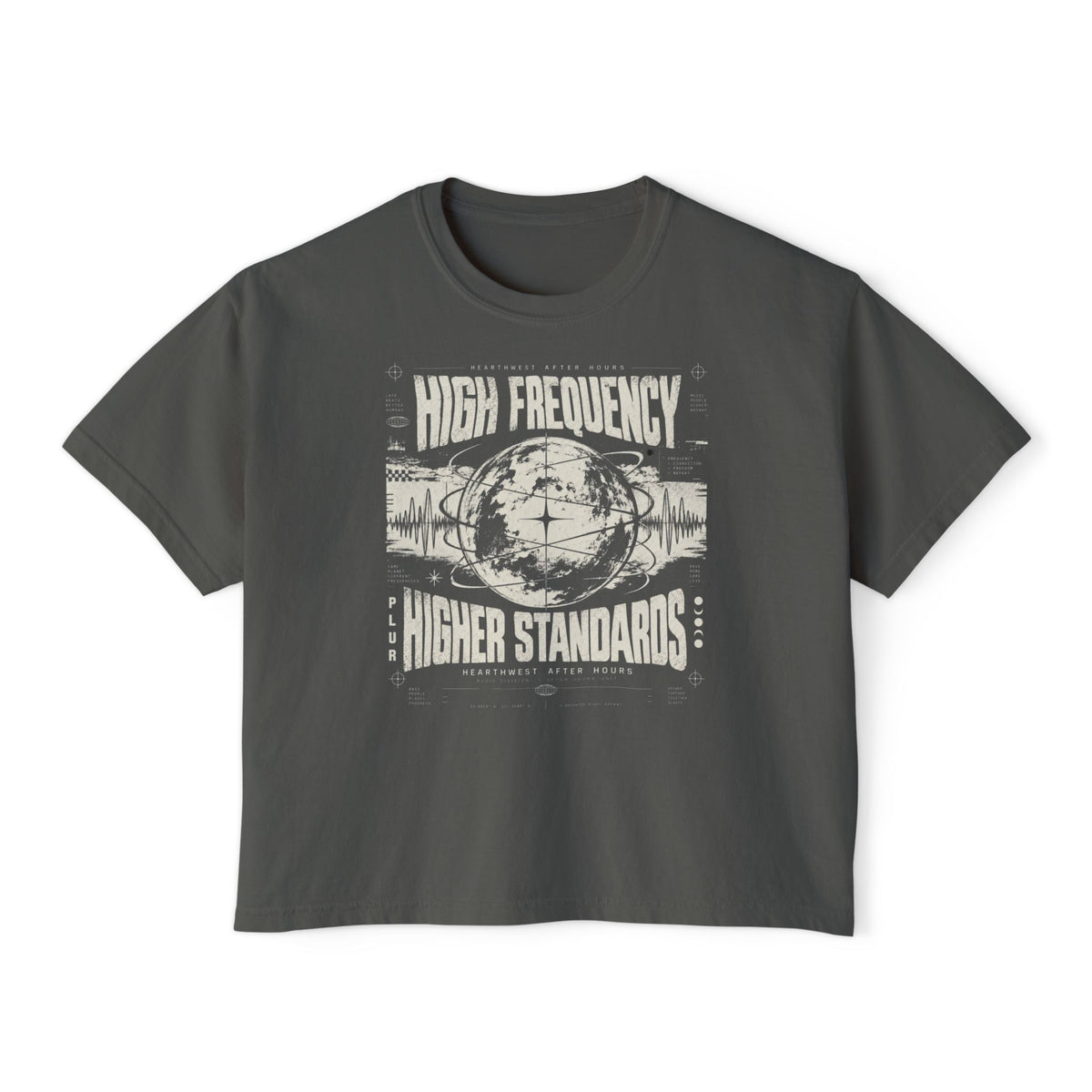 High Frequency Higher Standards | Women's Rave Crop Tee