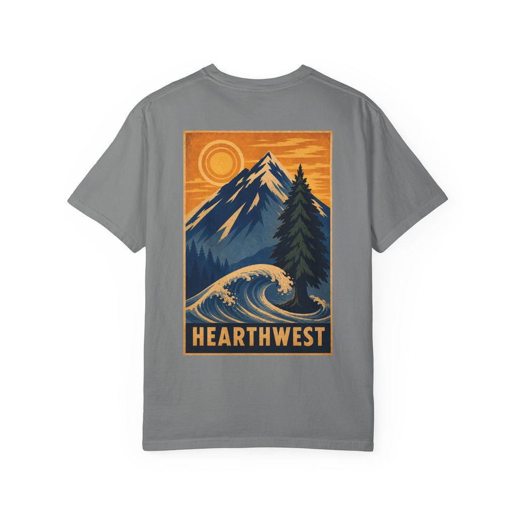 Adventure Graphic T-Shirt — Hearthwest Mountain & Wave Tee