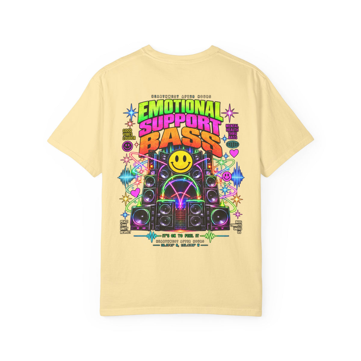 Emotional Support Bass Shirt | Funny EDM Rave Tee