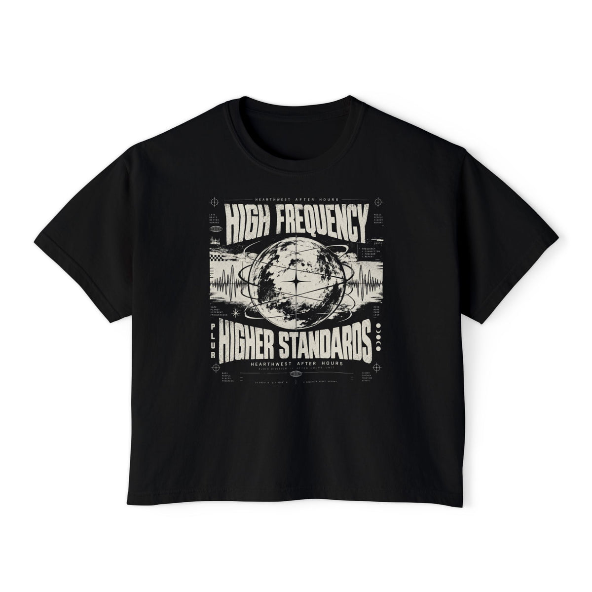 High Frequency Higher Standards | Women's Rave Crop Tee